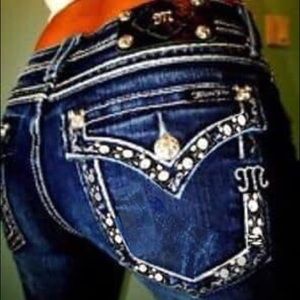 MISS ME JEANS CAPRI EASY BOOT STRETCH SIZE 36